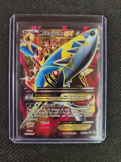 Pokemon M Sharpedo EX XY200A Mega Full Art Promo Alternate Art LP - Image 1
