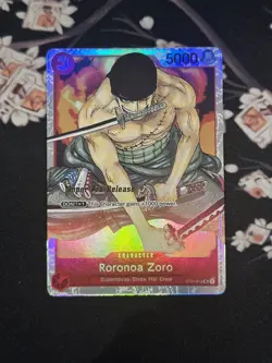 Roronoa Zoro ST01-013 Super Pre-Release Starter Deck 1 Straw Hat One Piece LP - Image 1