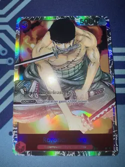 One Piece Roronoa Zoro ST01-013 Super Pre-Release Starter Deck 1 Straw Hat LP #2 - Image 1