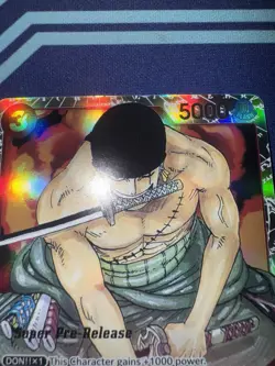One Piece Roronoa Zoro ST01-013 Super Pre-Release Starter Deck 1 Straw Hat LP #2 - Image 3