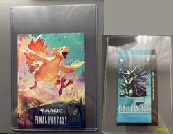 MTG FF Final Fantasy Prerelease Promo Card Booster - English + Chocobo Poster - Image 1