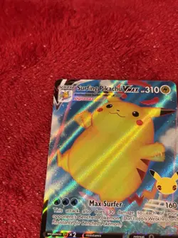 Surfing Pikachu VMAX 009/025 Celebrations Holo Pokemon Card Near Mint - Image 3
