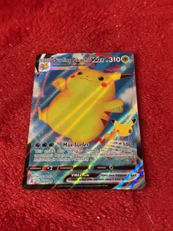 Surfing Pikachu VMAX 009/025 Celebrations Holo Pokemon Card Near Mint - Image 5