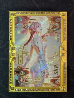 Goddess Rebecca Diamond Golden Card Metal Bikini Waifu Doujin Numbered One Piece - Image 1