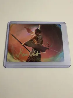 MTG Final Fantasy Art Series Yuna Grand Summoner #22/53 Gold Stamp Signature - Image 1