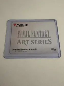 MTG Final Fantasy Art Series Yuna Grand Summoner #22/53 Gold Stamp Signature - Image 2