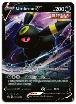 Umbreon V SWSH203 - 🌊 Sword & Shield Promo Promo Pokemon TCG Holo 🖤 - LP - Image 1