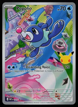 Popplio - 045 Mega Evolution Promo MEP Holo Promo First Partner Pokemon NM - Image 1