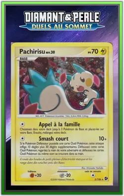 Pachirisu Holo Bleed - DP04:Duels au Sommet - 5/106 - Carte Pokemon Francaise - Image 1