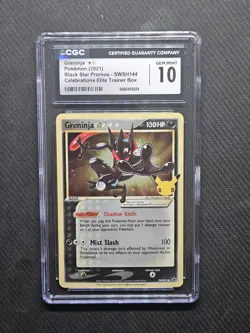 CGC 10 Black Star Promo Gold Star Greninja SWSH144 Holo SHSH Pokemon - Image 1
