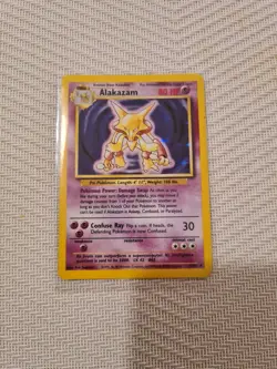 Pokemon Alakazam Card 1/102 Unlimited Holo Rare, Base Set - Image 1