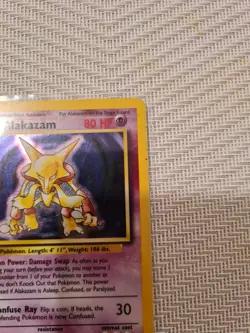 Pokemon Alakazam Card 1/102 Unlimited Holo Rare, Base Set - Image 2