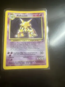 Pokemon Alakazam TCG Base Set Holo Rare Card 1/102 - Image 1