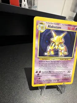 Pokemon TCG Alakazam Holo Card Base Set 1/102 WOTC 1999 - Image 4