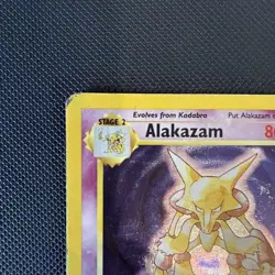 Pokemon Alakazam Holo Card Base set 1/102 HP - Image 2