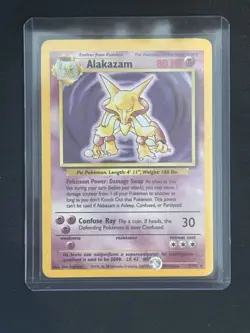 Pokemon Alakazam Holo Card Base set 1/102 - Image 1