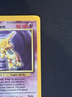 Pokemon Alakazam Holo Card Base set 1/102 - Image 4