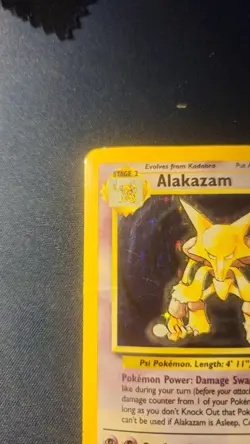 Pokemon Alakazam Holo Card Base set 1/102 HP - Image 2