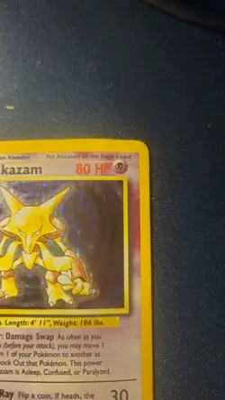Pokemon Alakazam Holo Card Base set 1/102 HP - Image 3
