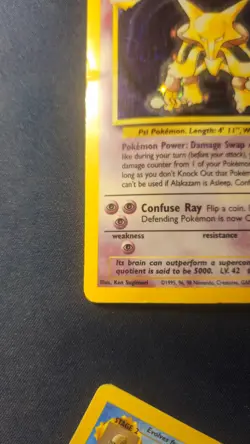 Pokemon Alakazam Holo Card Base set 1/102 HP - Image 4