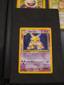 Pokemon Alakazam TCG Base Set Holo Rare Card 1/102 - Image 1