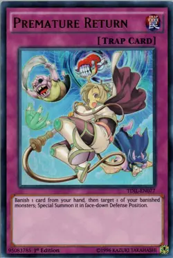 Premature Return - TDIL-EN077 - Ultra Rare - 1st Edition x1 - Lightly Played - Image 1