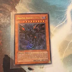 YuGiOh! SD1-EN001 Red-Eyes Darkness Dragon Ultra Rare LP - Image 1
