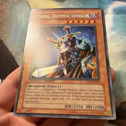 YuGiOh! CT1-EN001 Total Defense Shogun Secret Rare Limited Edition LP - Image 4