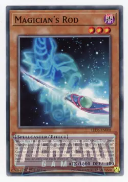 Yugioh Magician's Rod LED6-EN008 Common 1st Edition NM/LP - Image 1