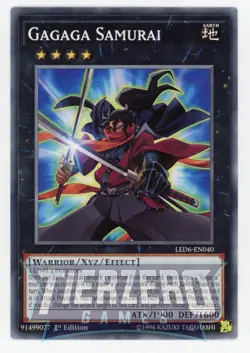 Yugioh Gagaga Samurai LED6-EN040 Common 1st Edition NM/LP - Image 1