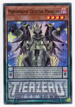Yugioh Performapal Celestial Magician LED6-EN045 Super Rare 1st Edition NM/LP - Image 1