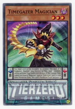 Yugioh Timegazer Magician LED6-EN050 Common 1st Edition NM/LP - Image 1
