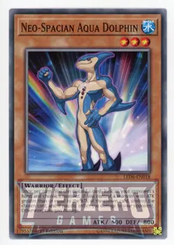 Yugioh Neo-Spacian Aqua Dolphin LED6-EN018 Common 1st Edition NM/LP - Image 1