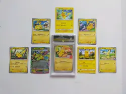 Pikachu Burgerchu Card Bundle | Graded Exclusive Promo Japanese | ex Pokemon TCG - Image 1