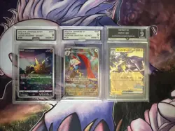 Pokemon Graded Cards Lot x3 Solrock Braviary Toxtricity AGS GG - Image 1