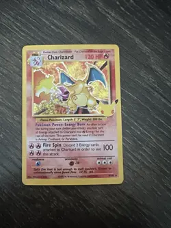 Pokemon Celebrations Charizard TCG Holo Card 4/102 - Image 1