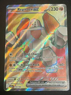 Regirock Ex 214 182 Destined Rivals - Pokemon TCG Card - Image 1