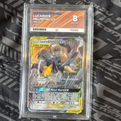 ACE 8 Lucario & Melmetal GX 120/214 Pokemon Card Unbroken Bonds Holo Rare NM-MT - Image 1