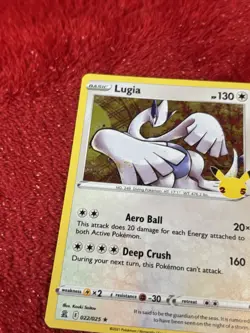 Lugia 022/025 Celebrations Holo Pokemon Card Near Mint - Image 3