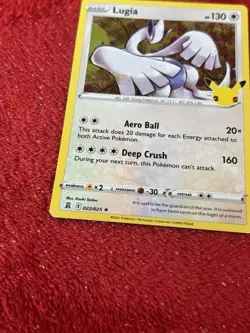 Lugia 022/025 Celebrations Holo Pokemon Card Near Mint - Image 4