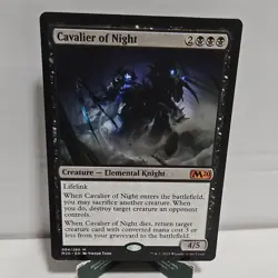 Wizards Cavalier of Night Core Set 2020 Regular Creature Black Mythic Elemental… - Image 1