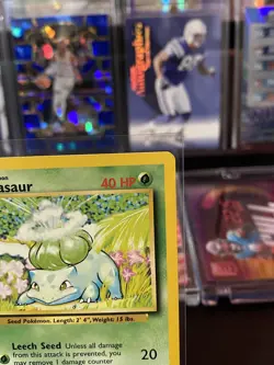 1999 Pokemon Base Set Bulbasaur 1st Edition Shadowless 44/102 NM+ Near Mint! - Image 3
