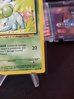 1999 Pokemon Base Set Bulbasaur 1st Edition Shadowless 44/102 NM+ Near Mint! - Image 5