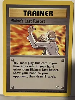 Blaine's Last Resort 105/132 Gym Heroes NM Pokemon Fast Shipping - Image 1