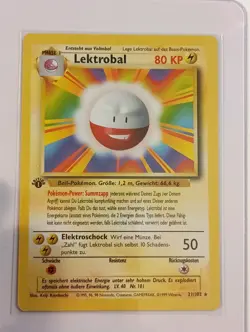 1st Edition Electrode Lektrobal Neo Revelation German Pokemon Card WOTC 2/102 NM - Image 1