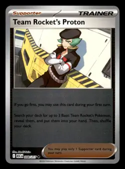 Team Rocket's Proton 208/217 ASC ME: Ascended Heroes Pokemon NM Reverse Holo - Image 1