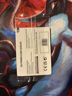 With Swirl Pokemon TCG Gengar 050/088 EBGames Stamped Promo English Sealed - Image 2
