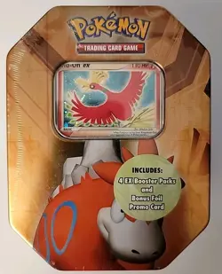 Pokemon 2007 Ho Oh Ex Tin 4 Ex Series Booster Packs New Factory Sealed - Image 1