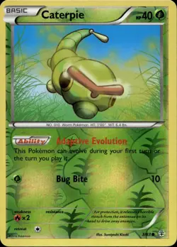 Caterpie 3/83 Reverse Holo XY Generations Pokemon - Image 1