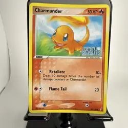 Pokemon TCG Charmander EX Crystal Guardians 48/100 Reverse Holo STAMPED - Image 2